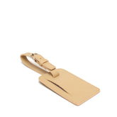 Porta indirizzo per bagagli,in pelle liscia beige. Prodotto da Pianigiani bags